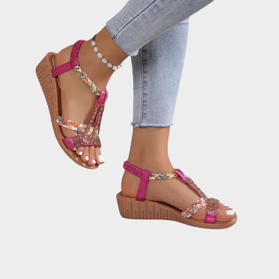 LAURA | STYLISH ORTHOPEDIC SMALL WEDGE SANDALS