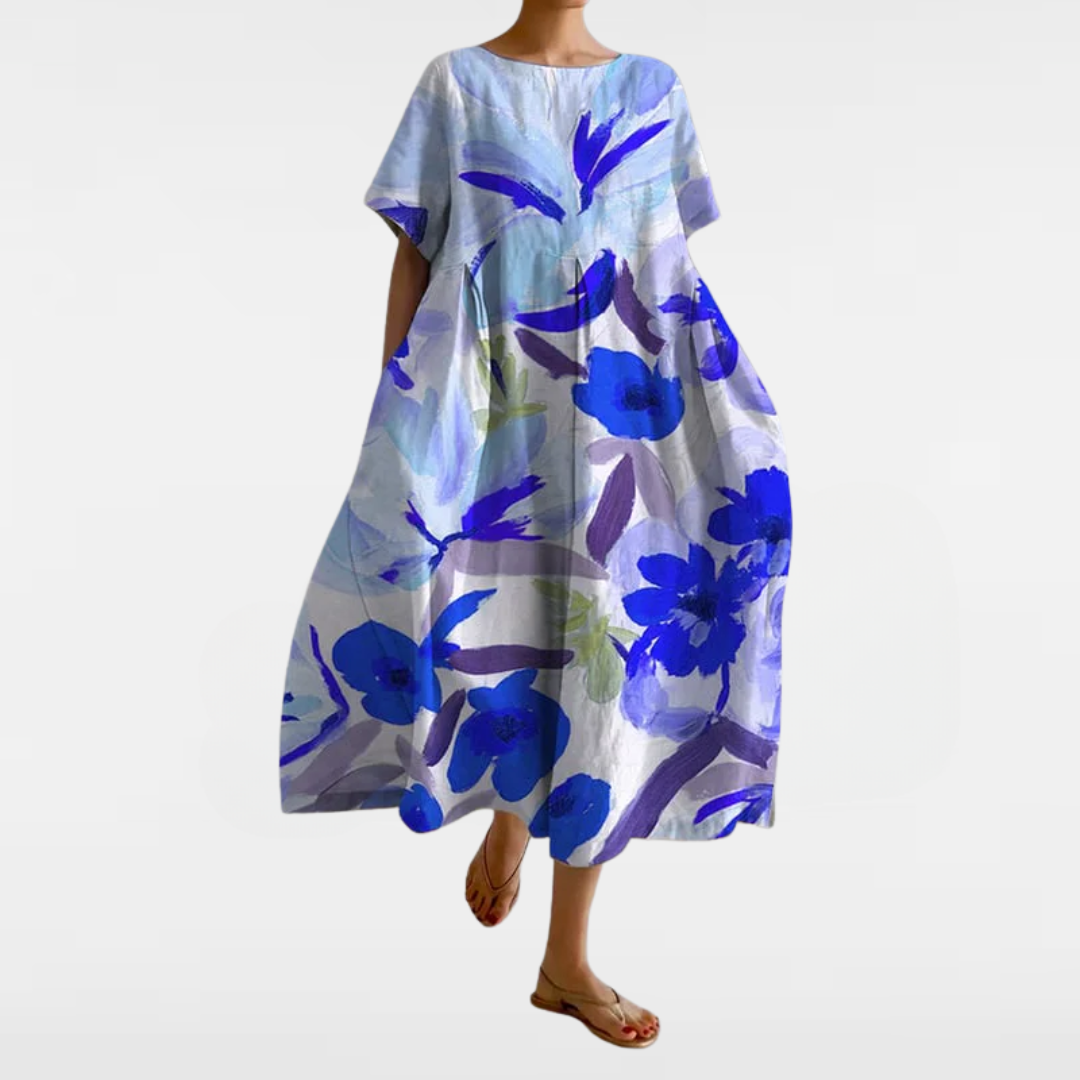 AISHA | LOOSE FLORAL SUMMER DRESS