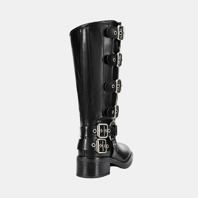 Istrid | Multi-Buckle Knee-High Leather Boots