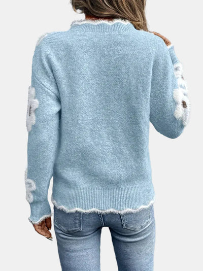 Charlene | Timeless V-Neck Floral Sweater