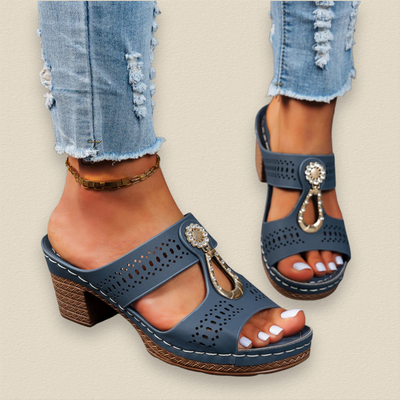 Claravie | Comfort Block Heel Sandals