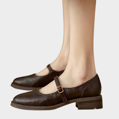 Poppy | Classic Leather Mary Janes