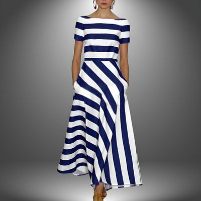 BELLA |  CLASSIC STRIPED MAXI DRESS