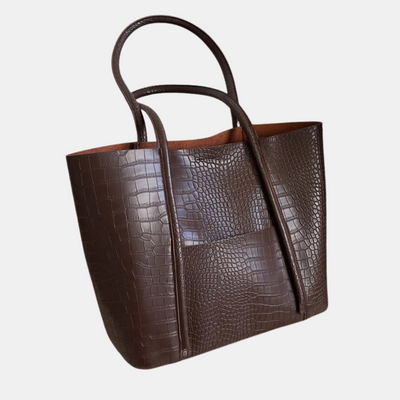 Sophia | Croc Leather Shoulder Bag
