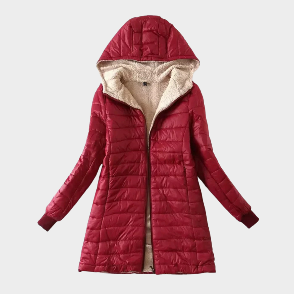 Yasmien | Hooded Mid-Length Jacket