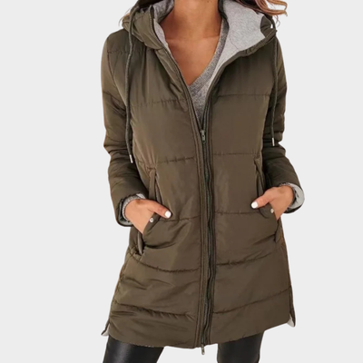 Fiora | Casual Hooded Puffer Down Jacket