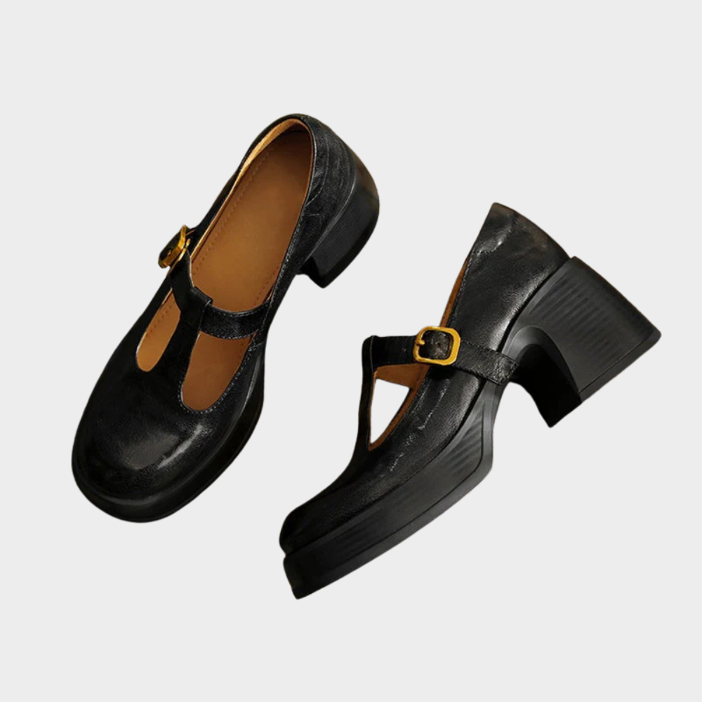 Lila | Elegant Blocked Heeled Mary Janes