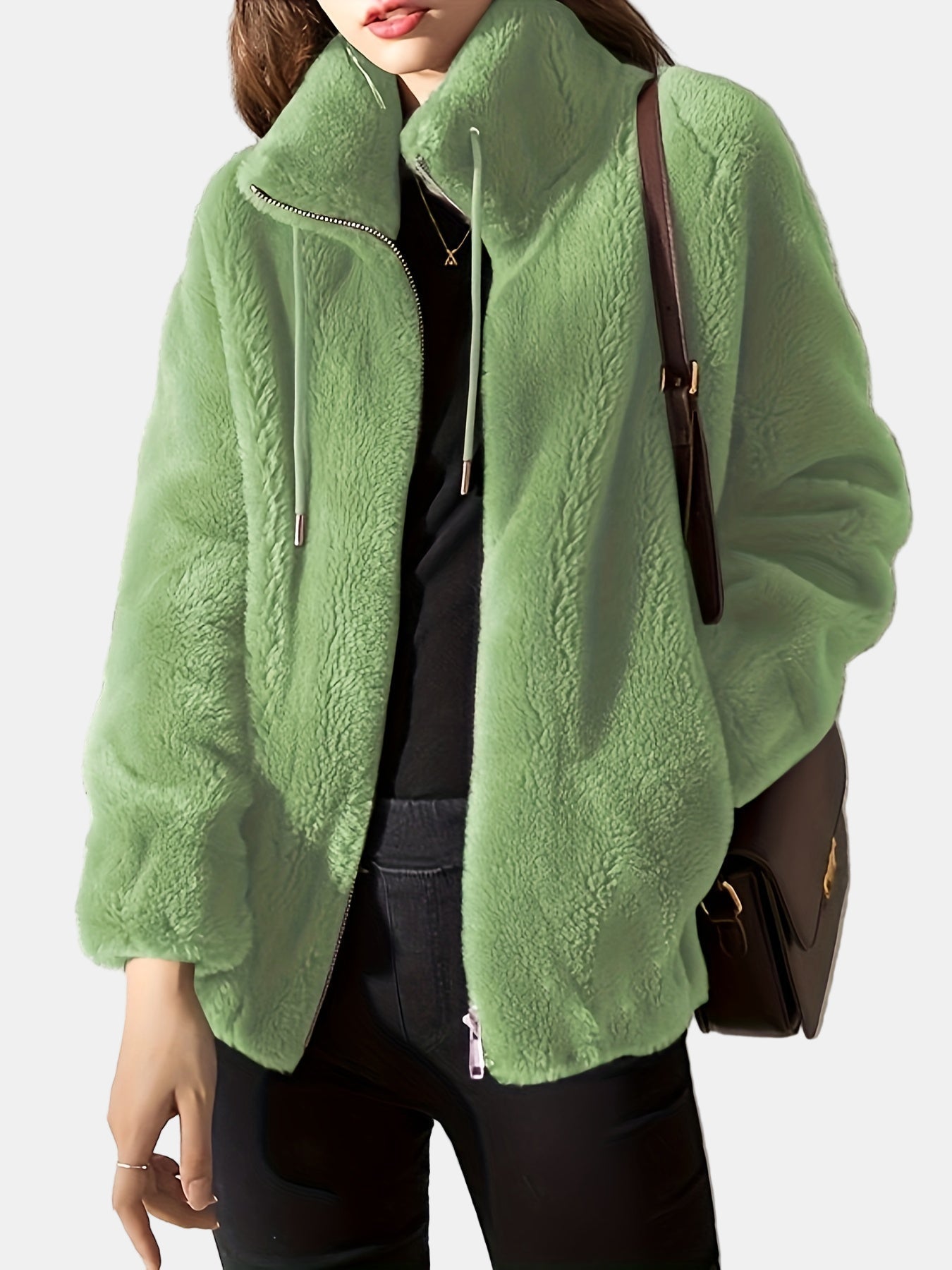 Zella | Cozy Fleeced-Lined Collared Jacket