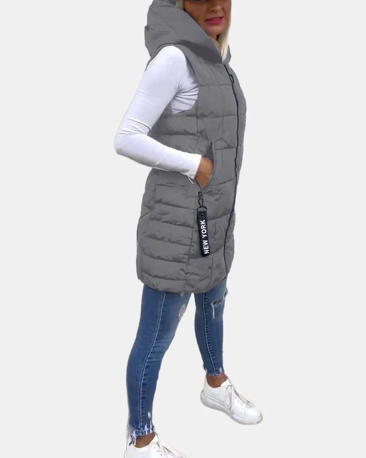 Solene | Sleeveless Padded Coat