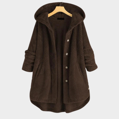 Cindy | Timeless Hooded Fleece Coat