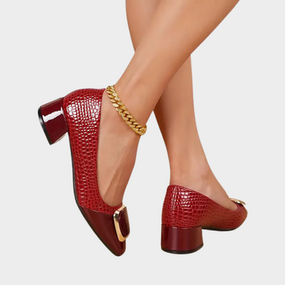 Marcella | Orthopedic Low-Heeled Closed Toe Sandals