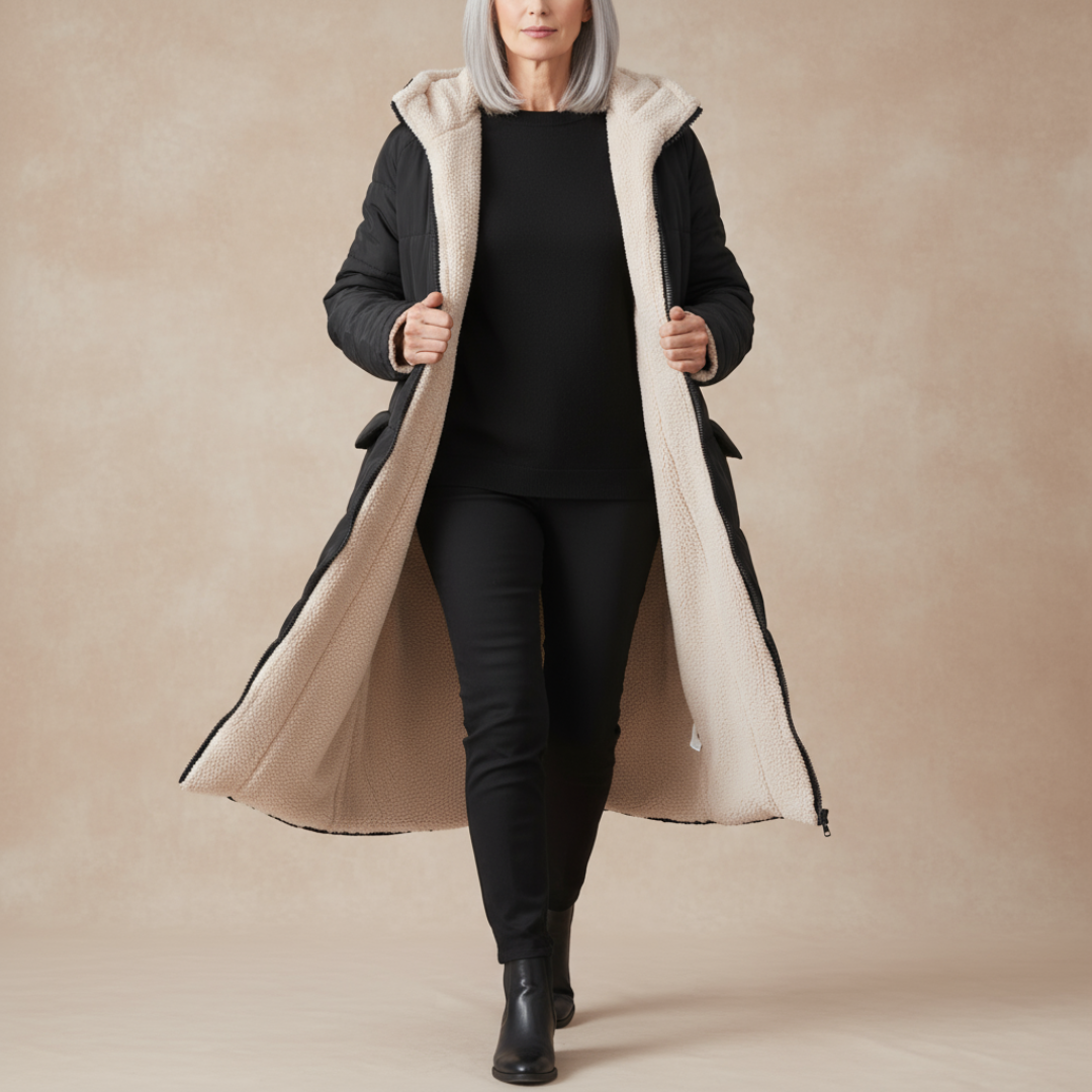 Elise | Reversible Wool-Lined Puffer Coat