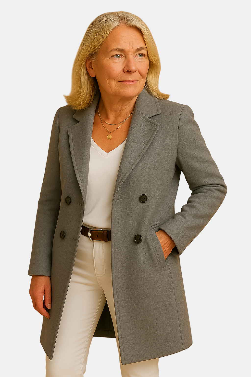 Zoe | Button-Up Long Coat TEST