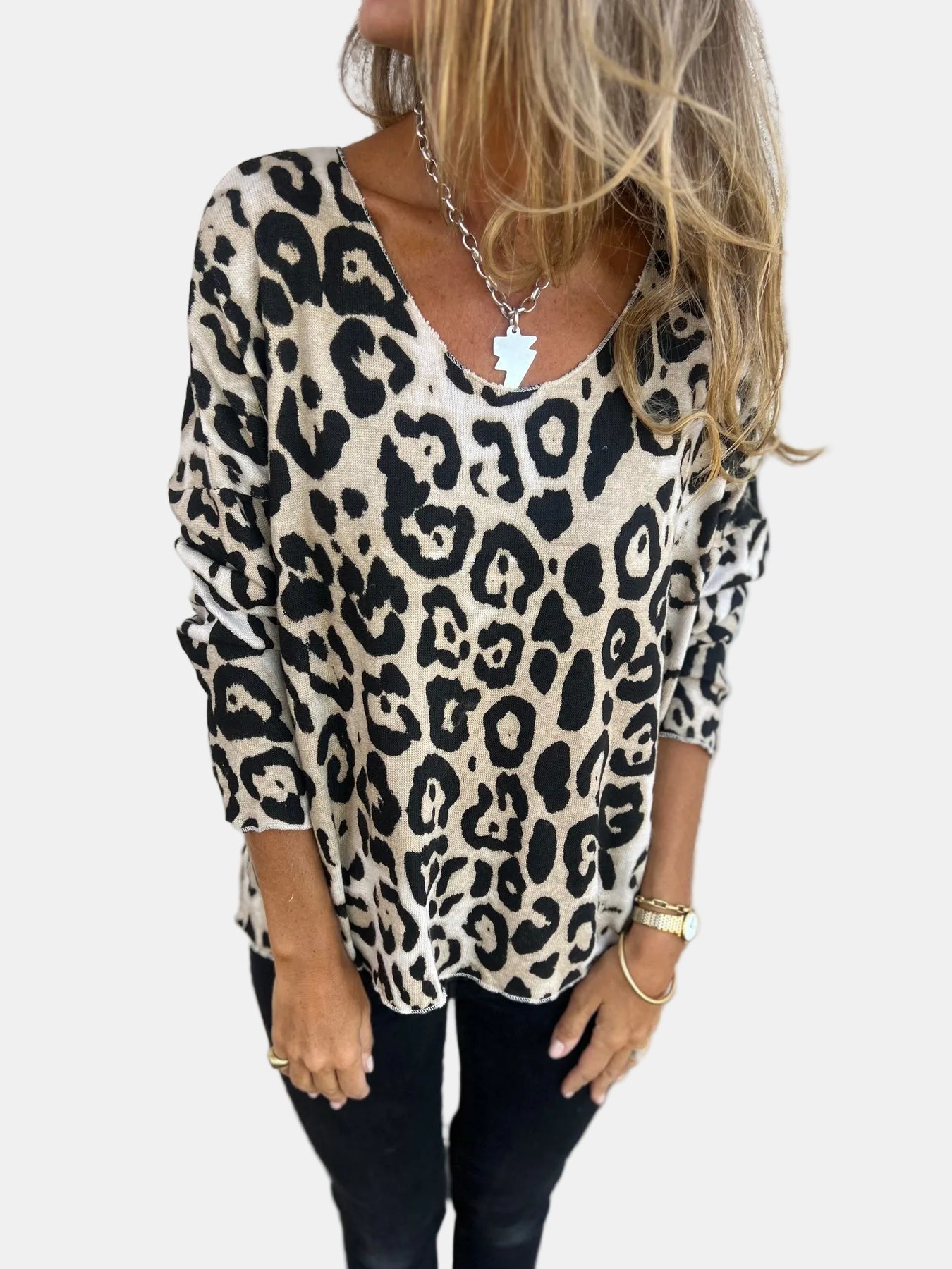 Greta | Leopard Print Blouse