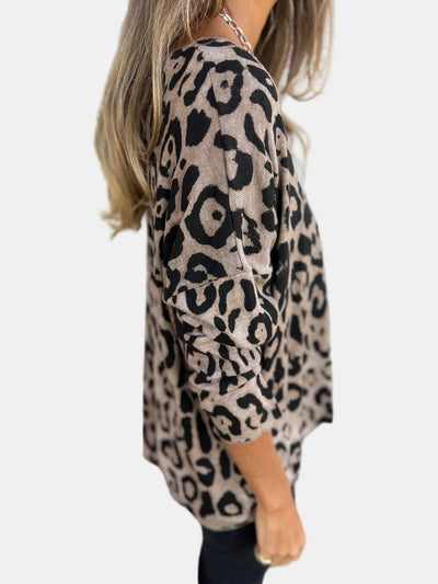 Greta | Leopard Print Blouse