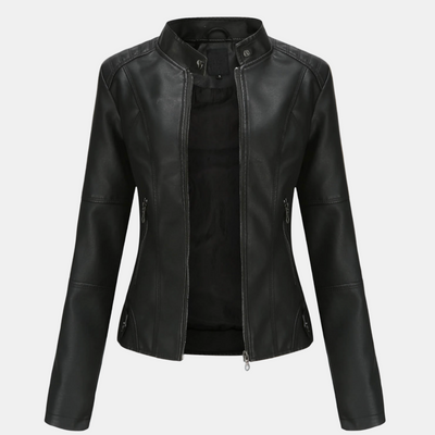 Anne | Elegant Leather Jacket