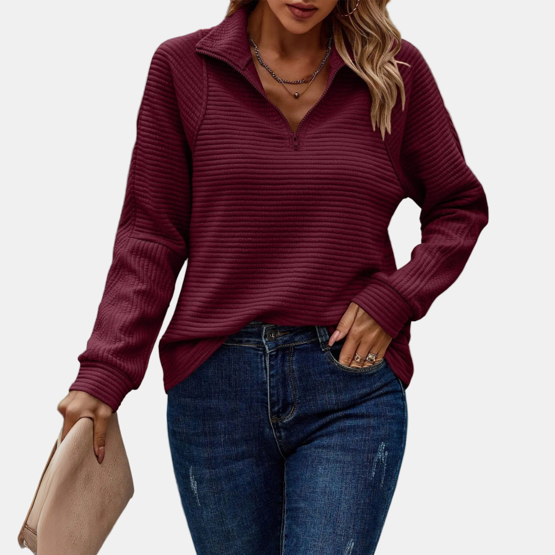 Maeve | Half-Zip Detailed Pullover