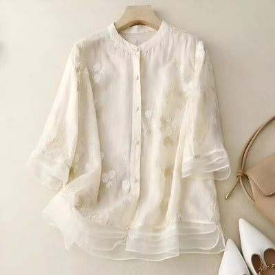 MILLIE | FLORAL EMBROIDERED BLOUSE