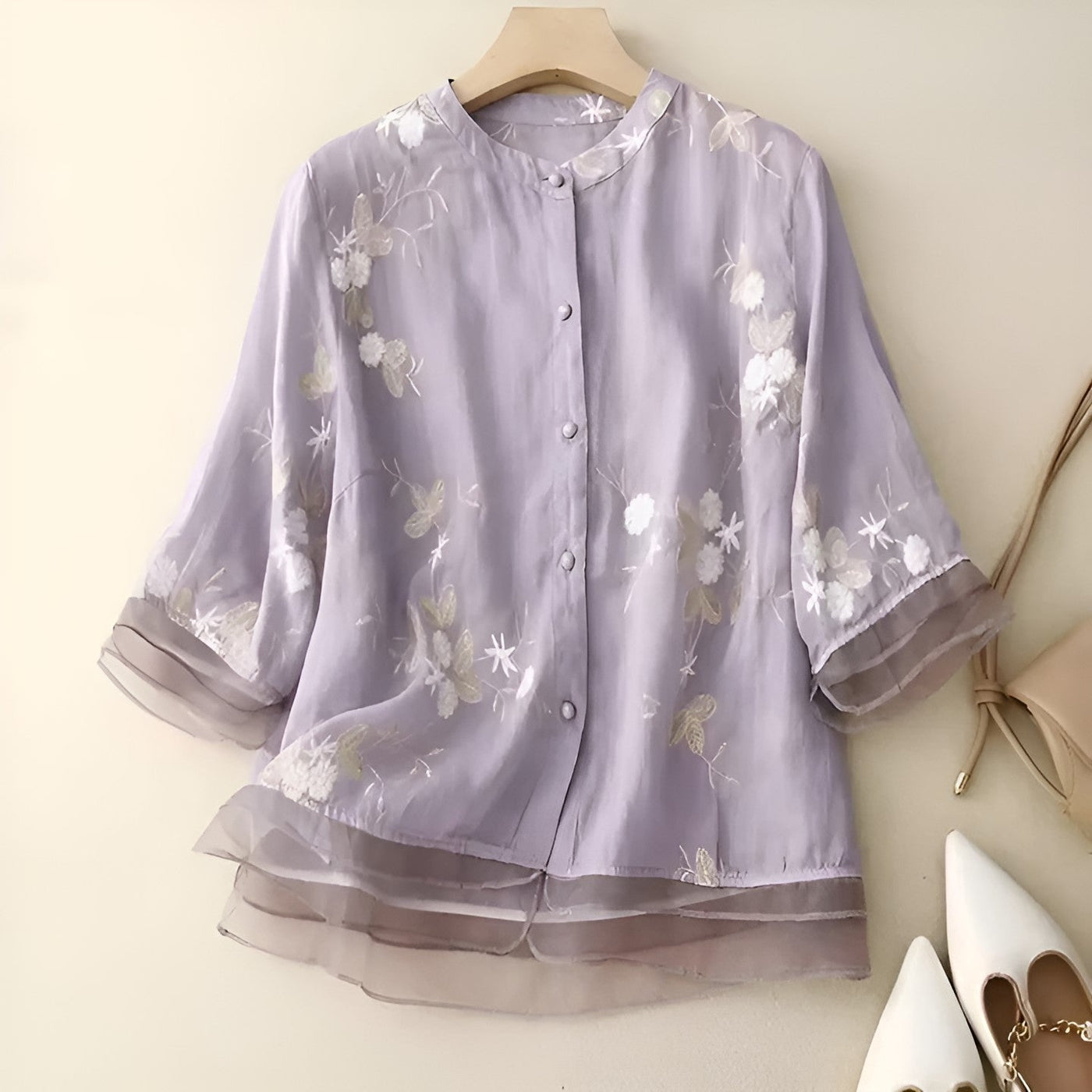 MILLIE | FLORAL EMBROIDERED BLOUSE