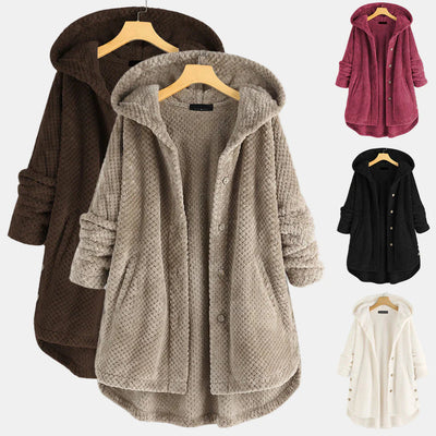 Cindy | Timeless Hooded Fleece Coat