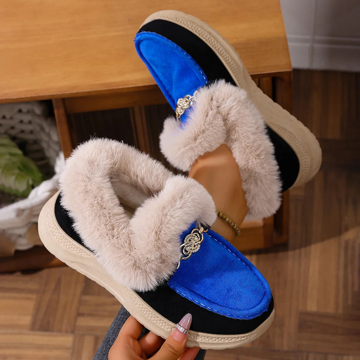 Valeria Lodge Fur Loafers