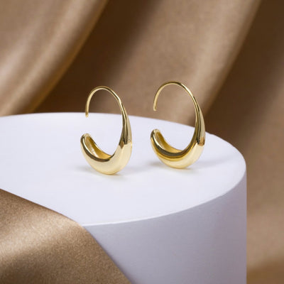 CAMILLE | DROP HOOP EARRINGS