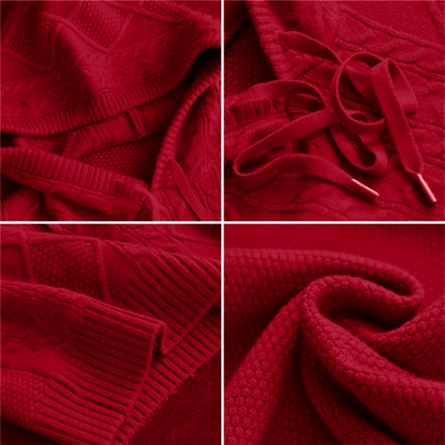 Aveline | Cable Knit Hoodie Sweater