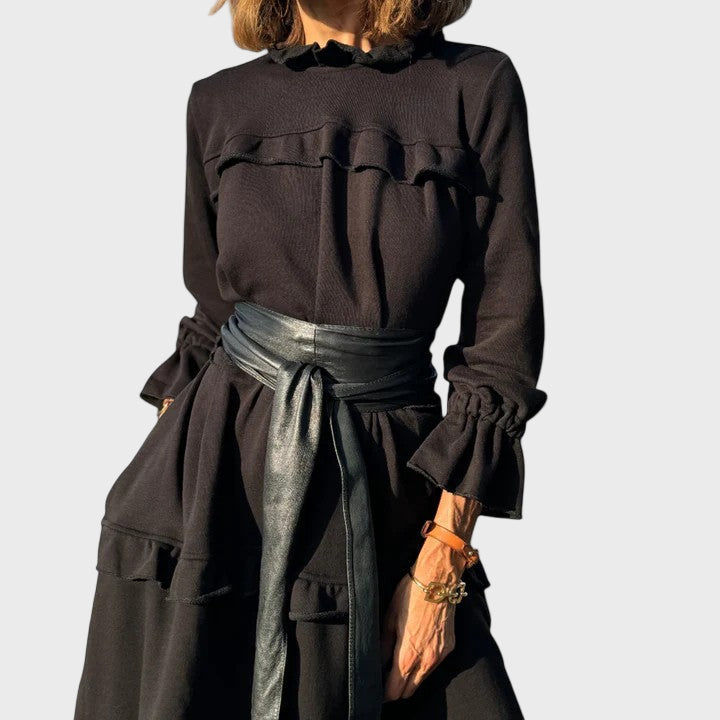 Evren | Elegant Tummy-Covering Midi Dress