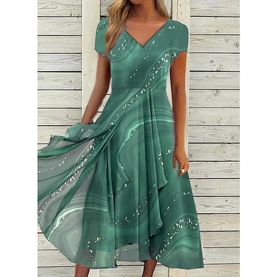 Maui | Elegant Flowing Midi Dress