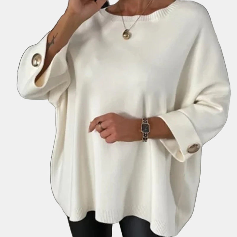 Elsia | Long Sleeve Button Top